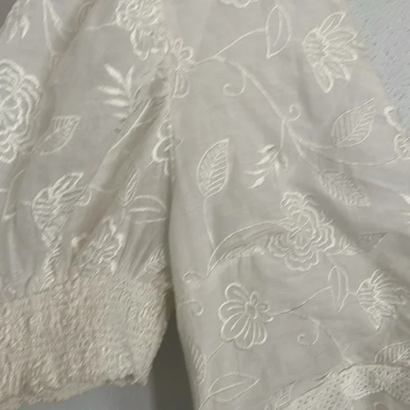 Alice‎ + Olivia Off White Stori White Eyelet Midi Dress Size 6 NWOT - Picture 7 of 14